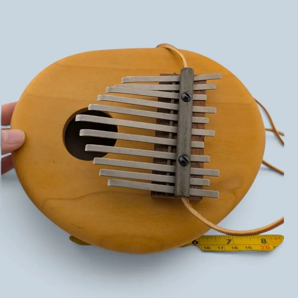 Vintage 11 Key Kalimba Thumb Piano Wood Gourd Style Resonator Folk Instrument